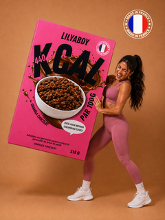 céréales granola hypercaloriques chocolat 440 kcal pour prise de poids et apport calorique rapide