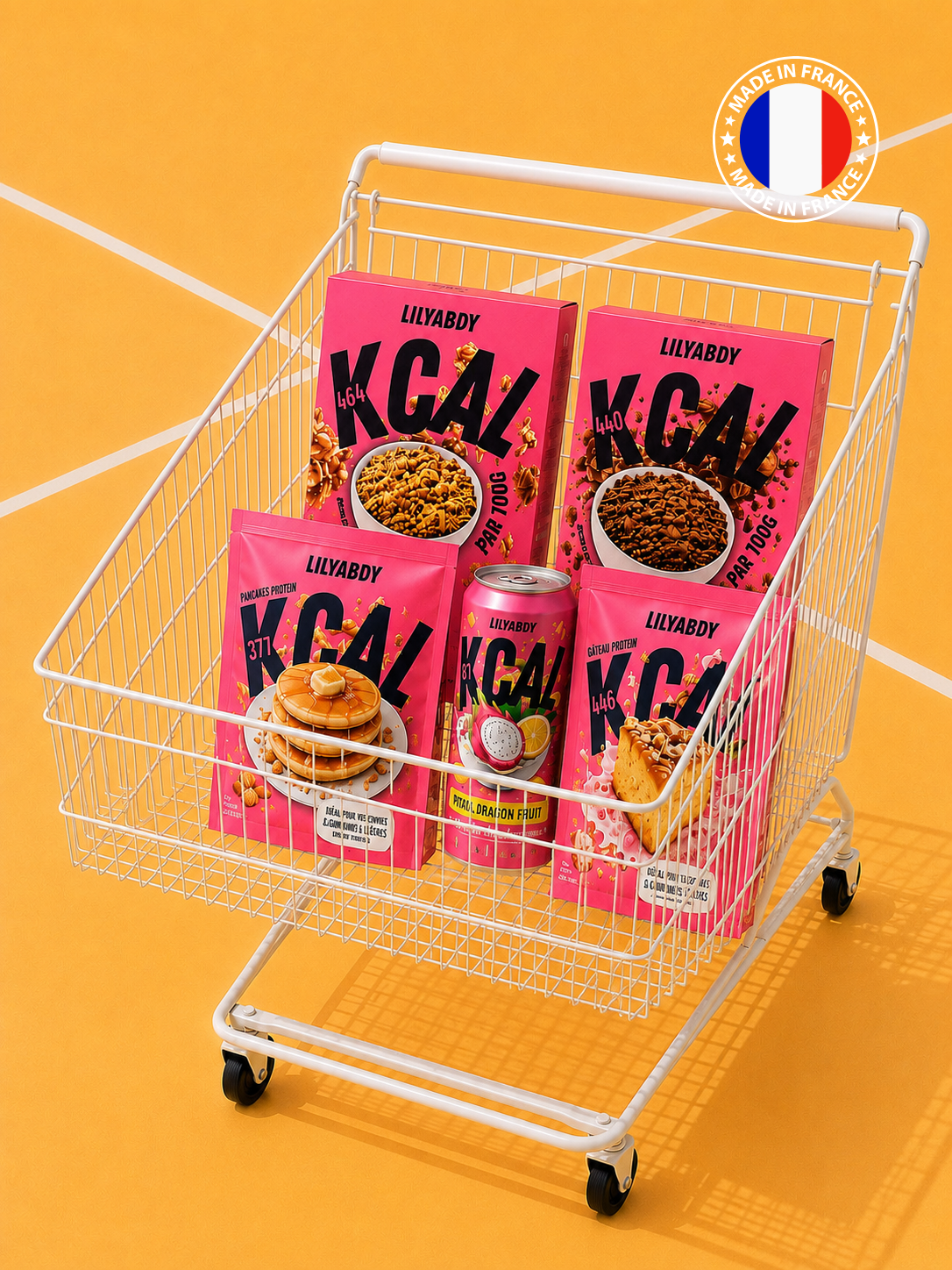 Pack complet hypercalorique - pancakes, gâteau, céréales + canette offerte - boost & calories rapides