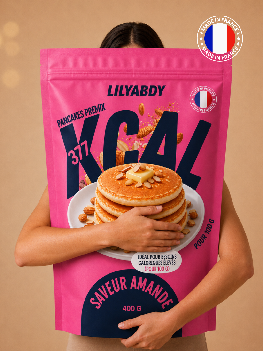 Préparation de pancakes Lilyabdy pour augmenter facilement son apport calorique quotidien et accompagner la prise de poids