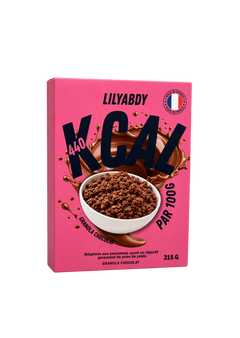 céréales granola hypercaloriques chocolat 440 kcal pour prise de poids et apport calorique rapide