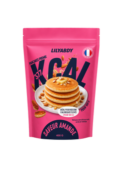 préparation pancake hypercalorique amande 377 kcal pour prise de poids et apport calorique rapide
