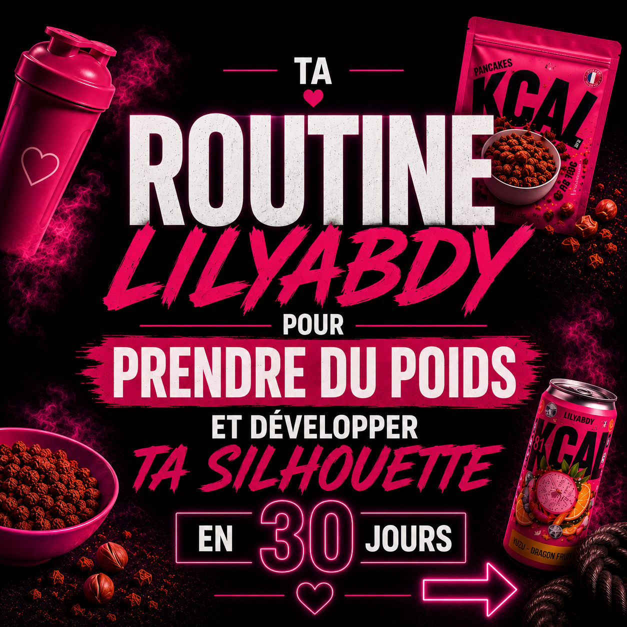 Routine Lilyabdy pour prendre du poids et développer sa silhouette en 30 jours